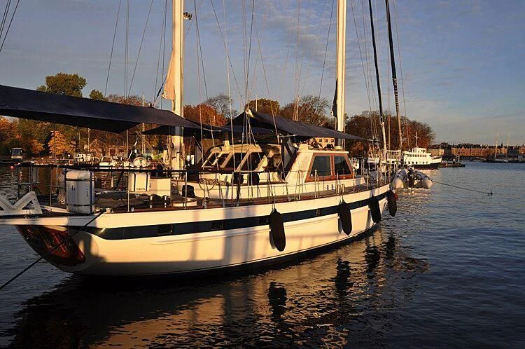 a boat in the water aboard ISABEL Yacht for Sale