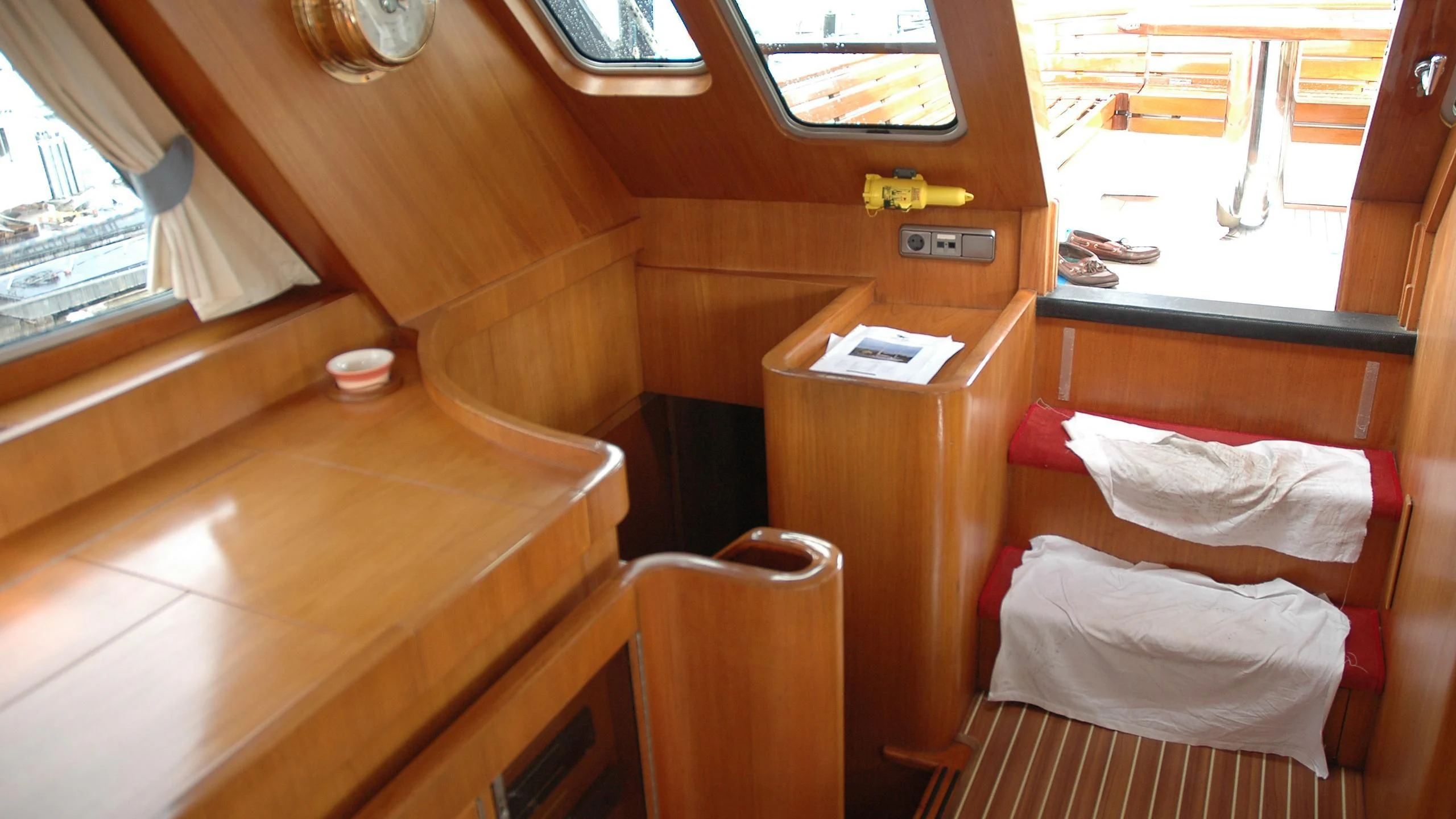 a room with bunk beds aboard ISABEL Yacht for Sale