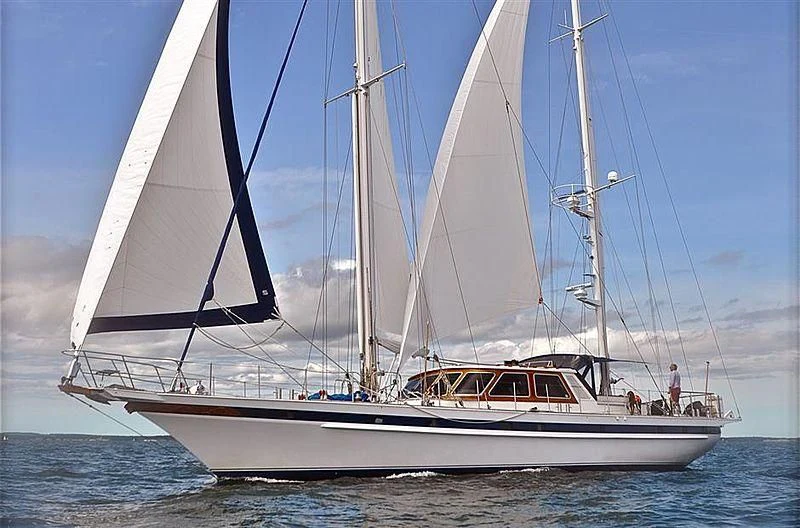 a boat sailing on the sea aboard ISABEL Yacht for Sale