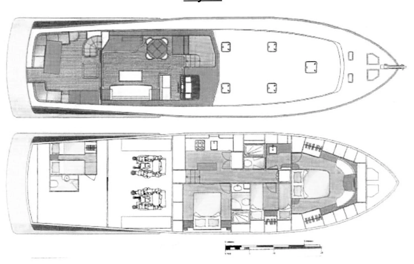 diagram, engineering drawing aboard REVELRY Yacht for Sale