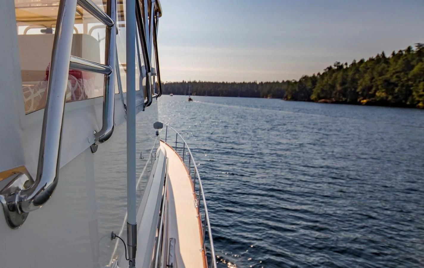 a boat on the water aboard REVELRY Yacht for Sale