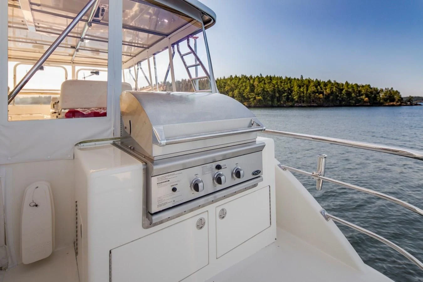 a boat on the water aboard REVELRY Yacht for Sale