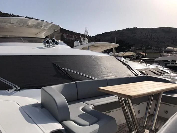 a rooftop with snow on it aboard ZODIAC Yacht for Sale