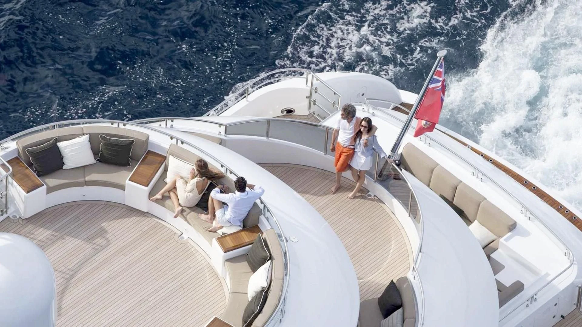 a group of people on a boat aboard ASYA Yacht for Sale