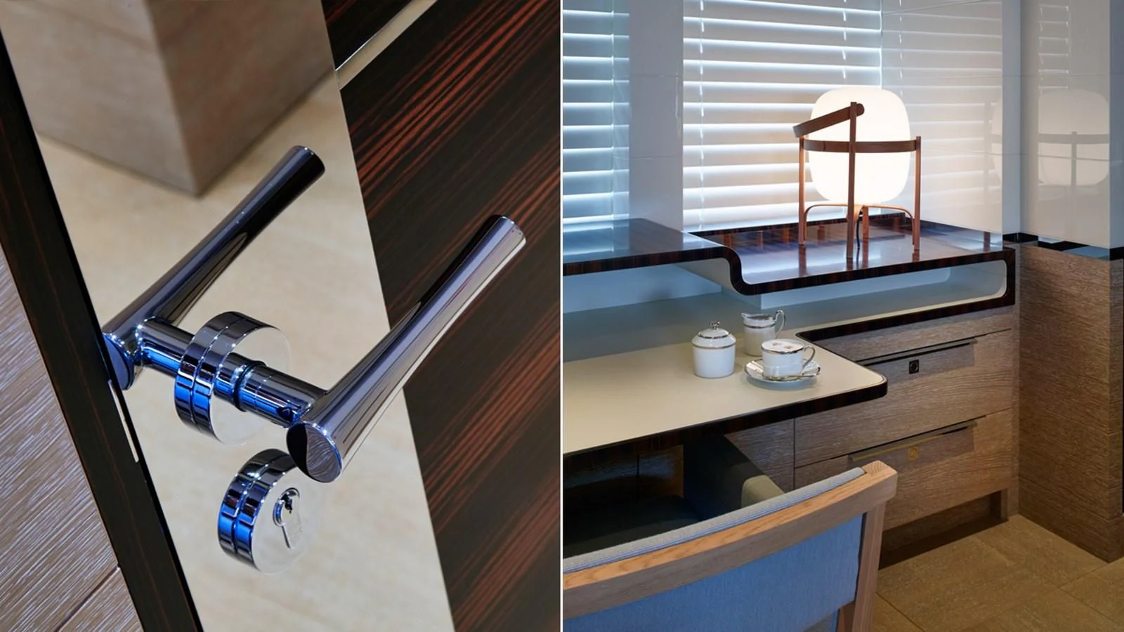 a kitchen with a sink and a window aboard ASYA Yacht for Sale