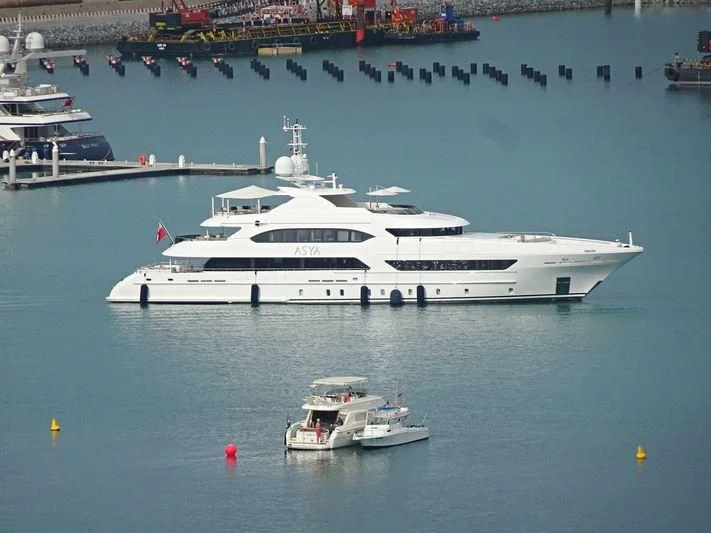 a group of boats in the water aboard ASYA Yacht for Sale