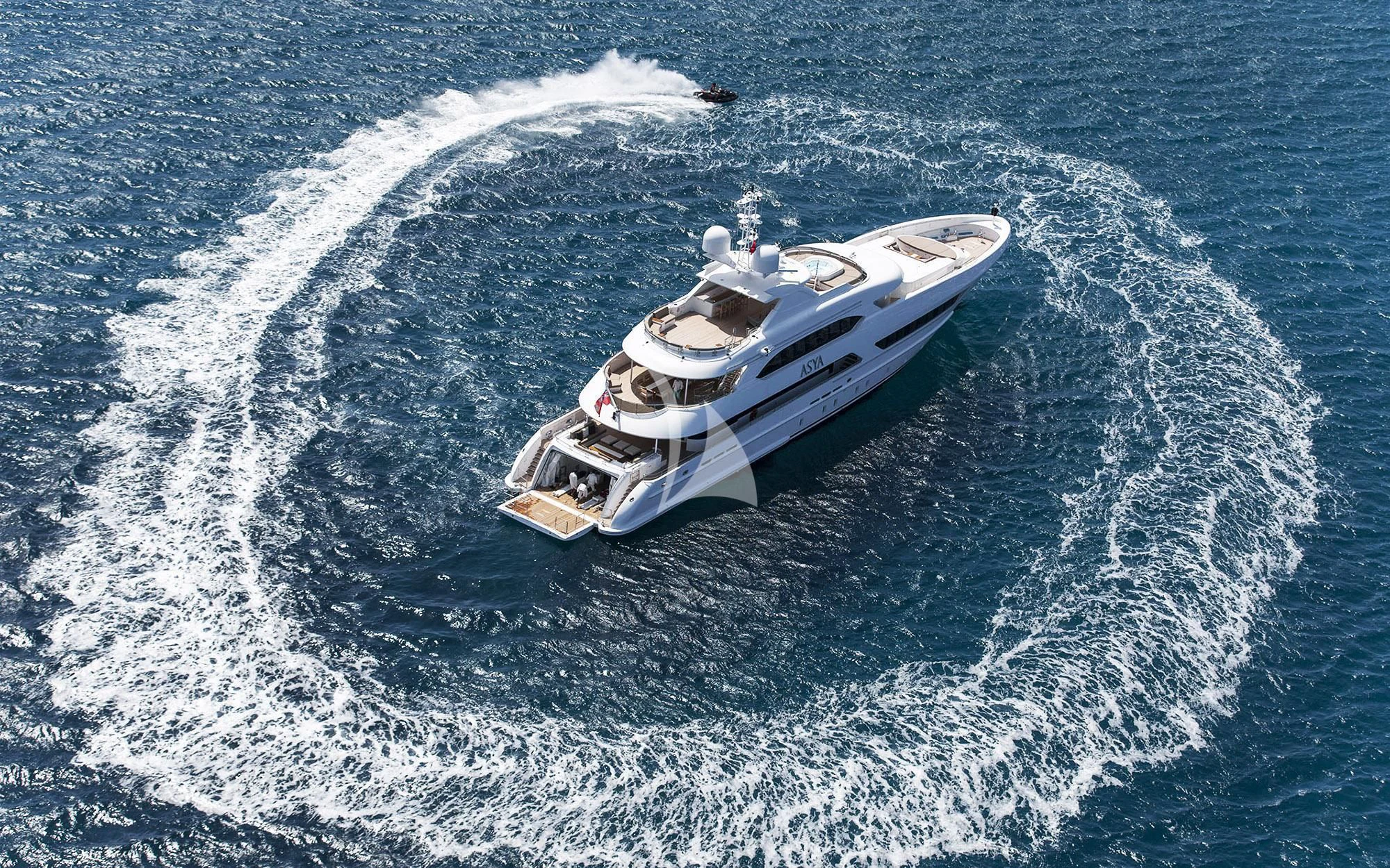 a boat on the water aboard ASYA Yacht for Sale