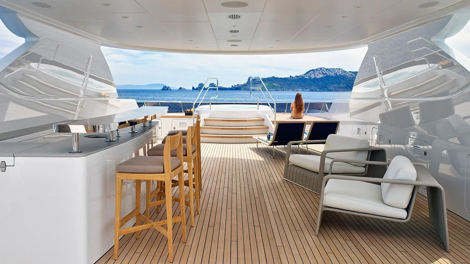 a boat on a body of water aboard ASYA Yacht for Sale