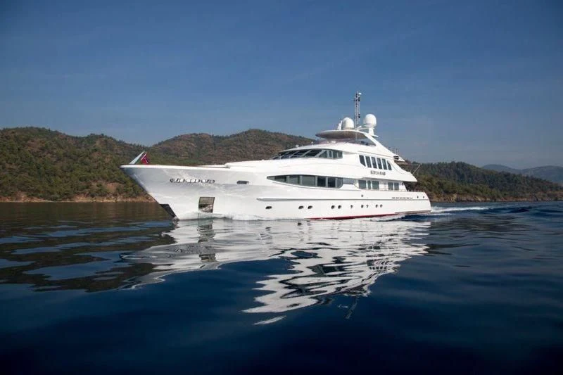 a boat on the water aboard THE LADY K Yacht for Sale