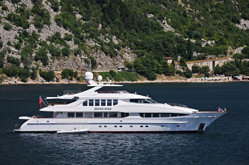 a boat on the water aboard THE LADY K Yacht for Sale