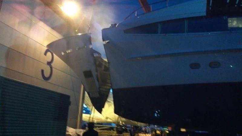 a large space shuttle aboard THE LADY K Yacht for Sale
