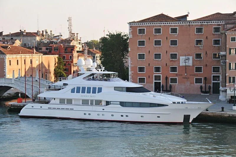a boat in the water aboard THE LADY K Yacht for Sale