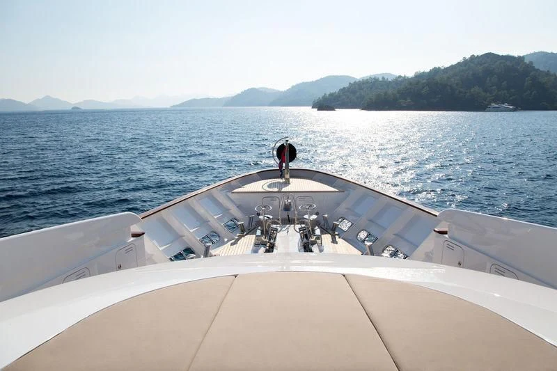 a boat on the water aboard THE LADY K Yacht for Sale