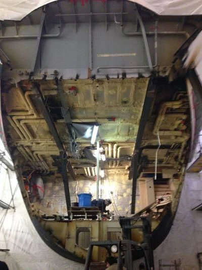 a large machine with many wires aboard THE LADY K Yacht for Sale