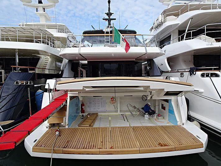 a group of boats are parked in a harbor aboard JOURNEY Yacht for Sale