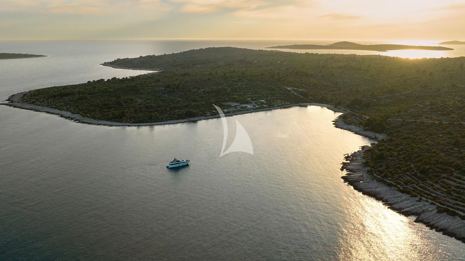 a boat on a river aboard JOURNEY Yacht for Sale