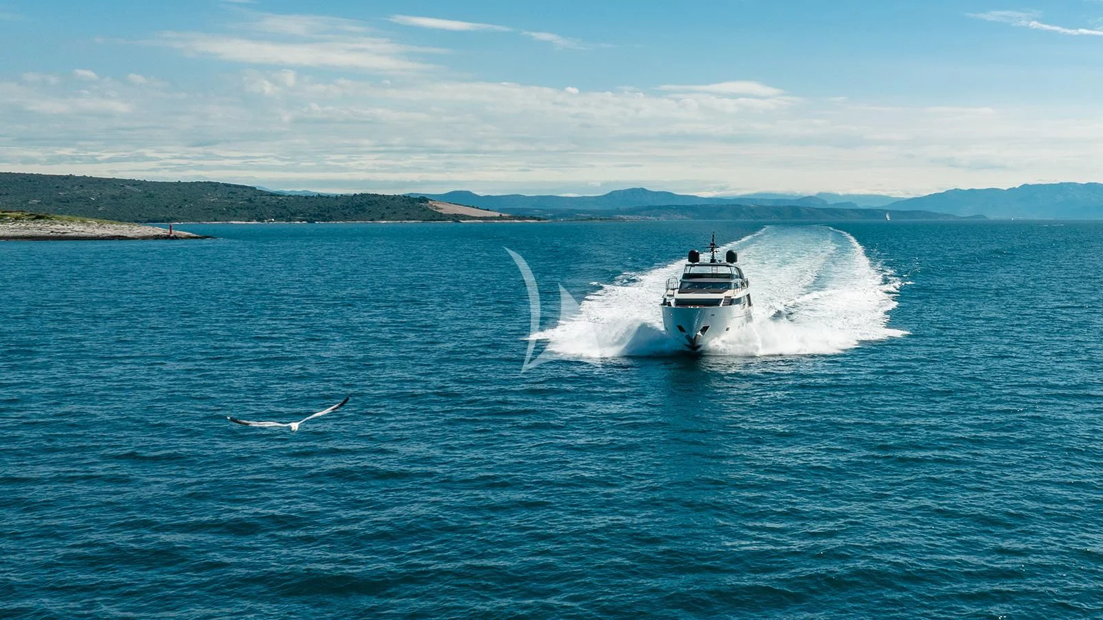 a boat on the water aboard JOURNEY Yacht for Sale
