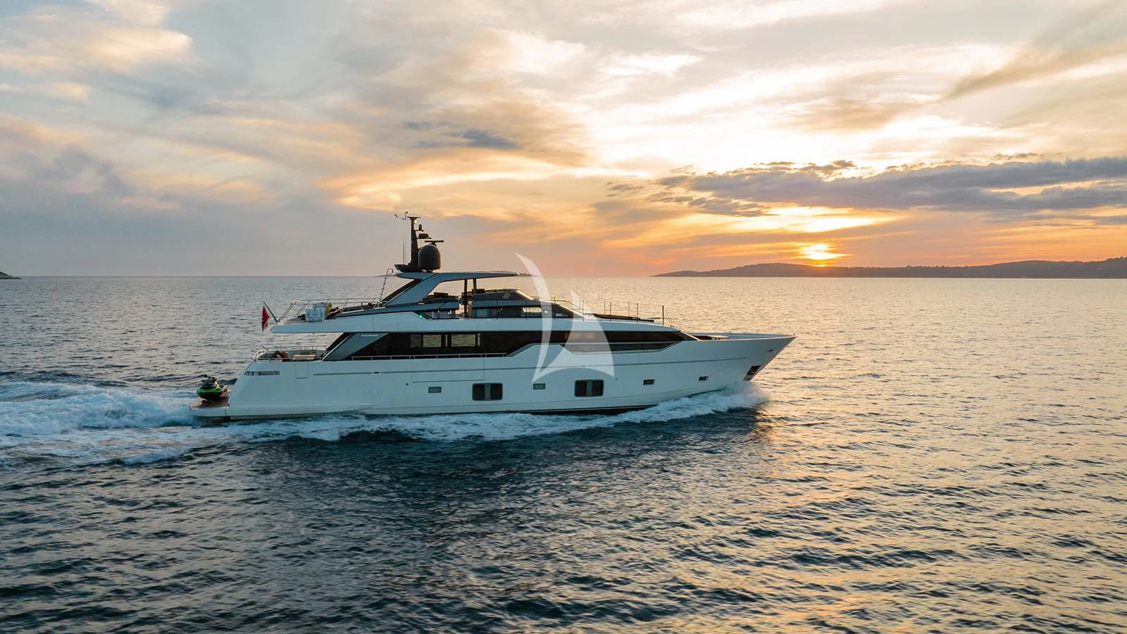 a boat in the water aboard JOURNEY Yacht for Sale