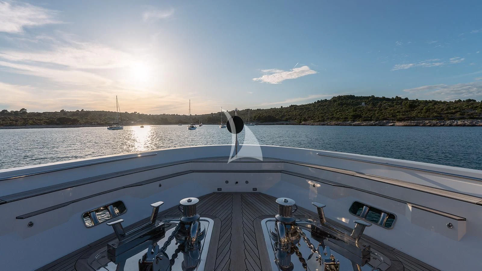 a boat on the water aboard JOURNEY Yacht for Sale