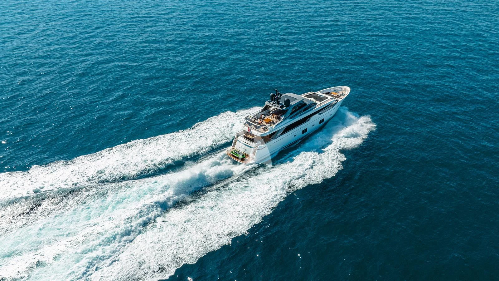 a boat in the water aboard JOURNEY Yacht for Sale