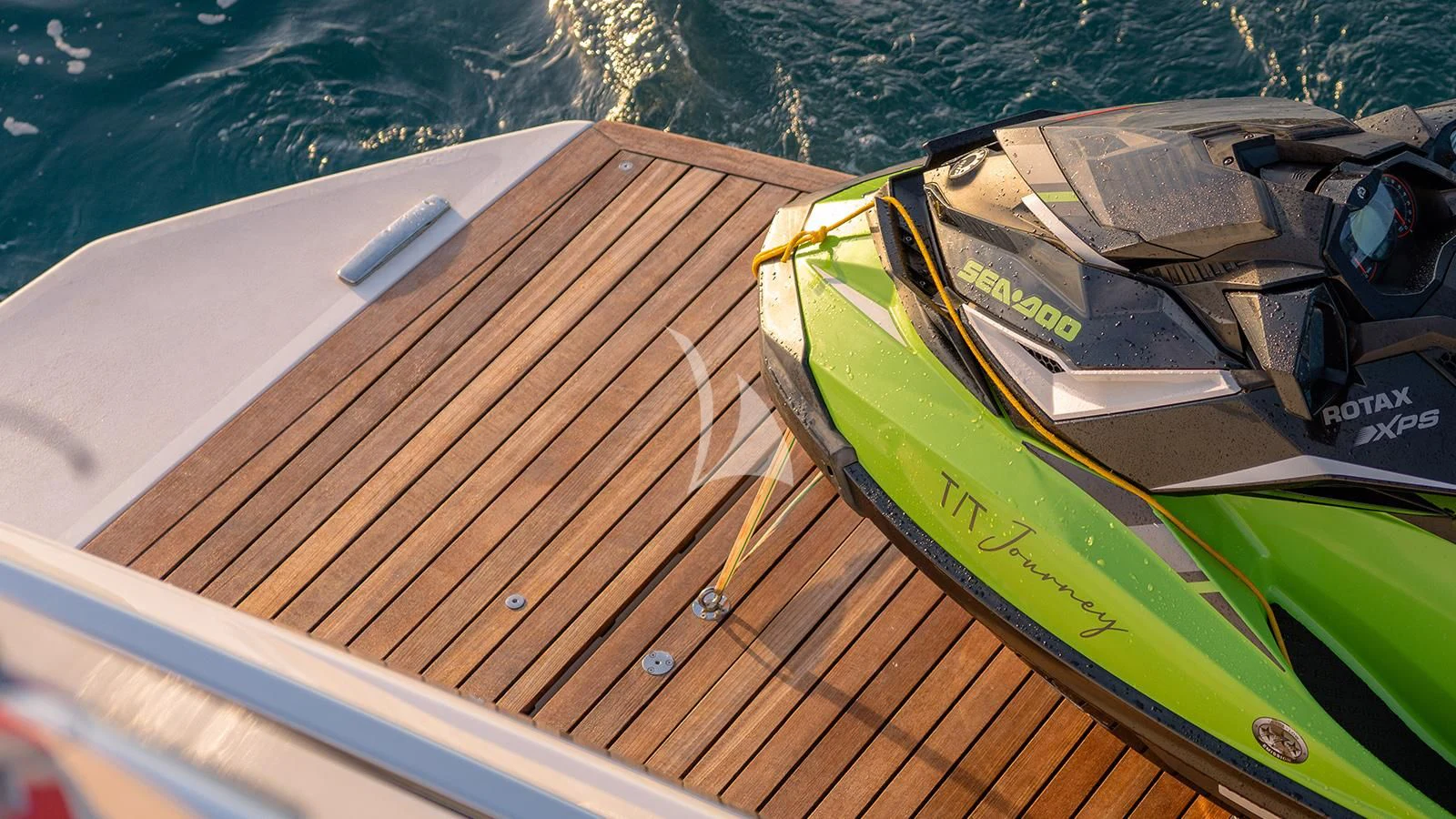 a boat on the water aboard JOURNEY Yacht for Sale