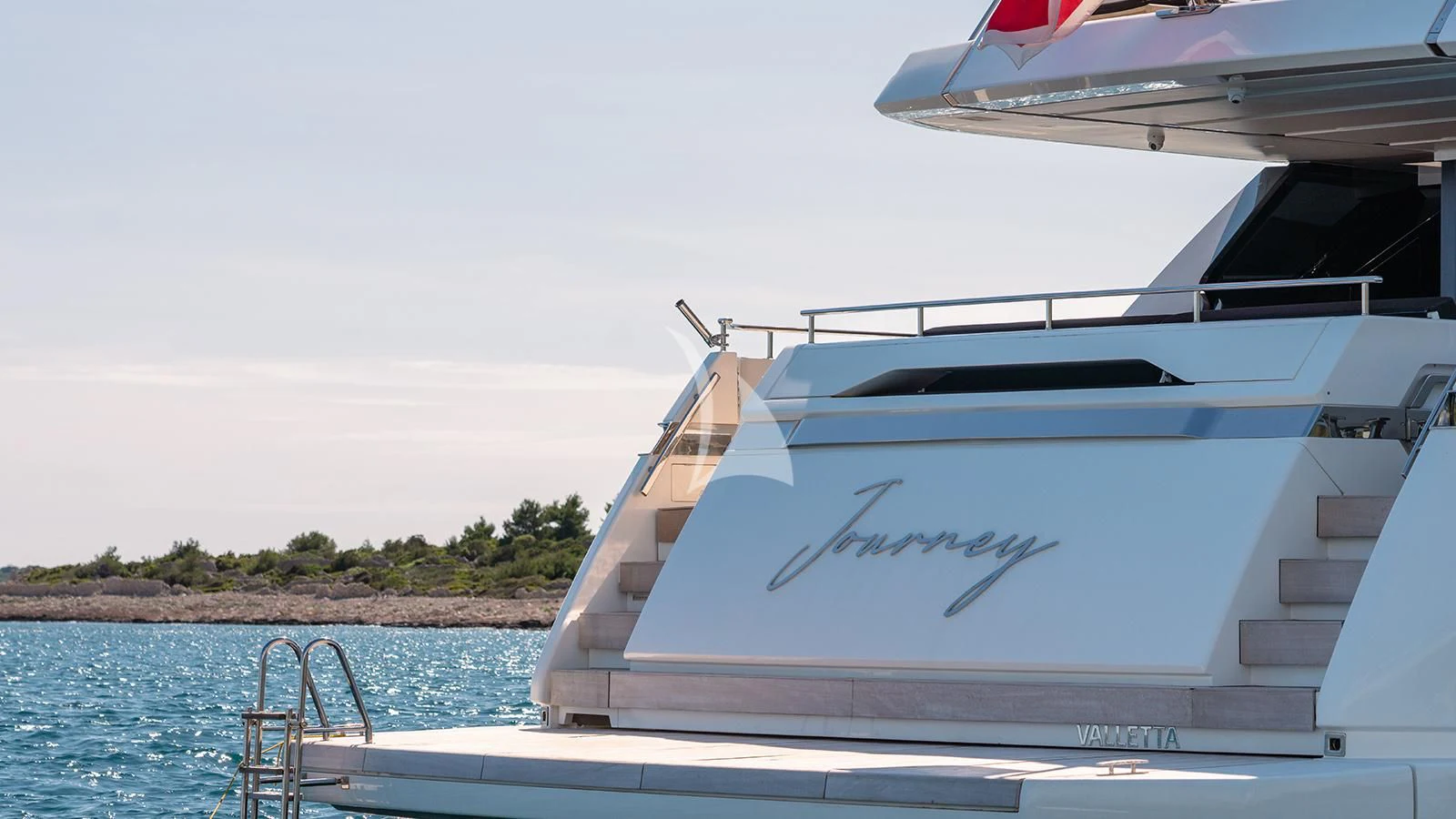 a boat on the water aboard JOURNEY Yacht for Sale