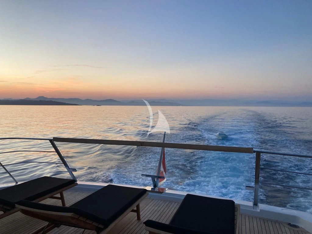 a boat on the water aboard JOURNEY Yacht for Sale