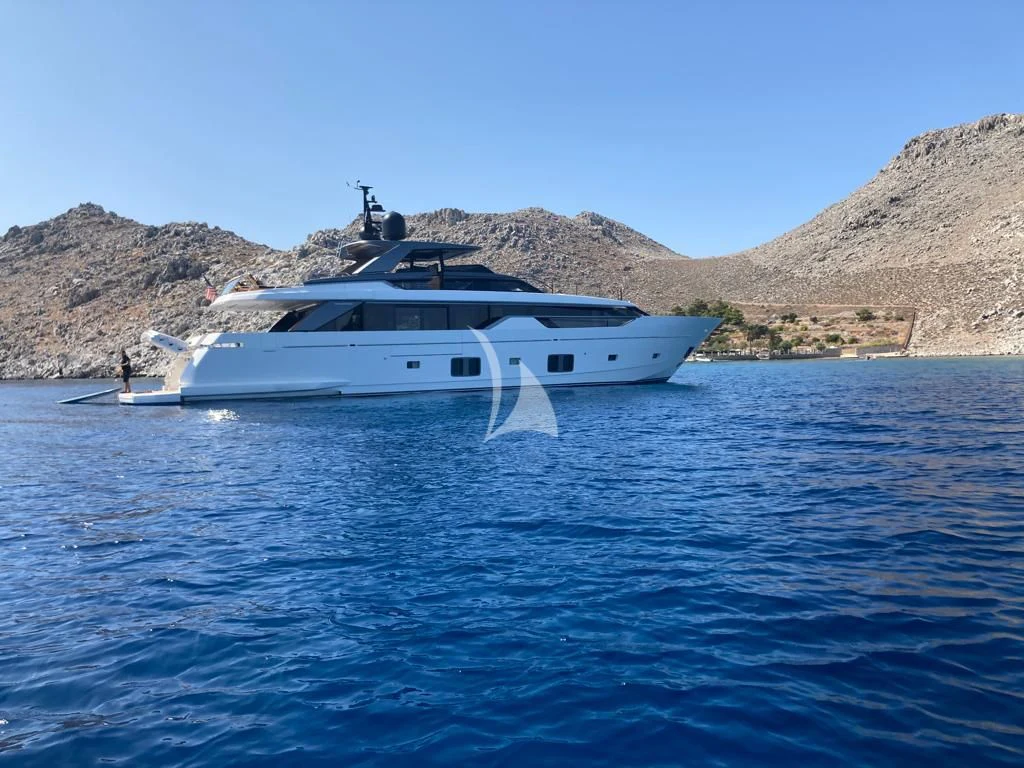 a boat in the water aboard JOURNEY Yacht for Sale