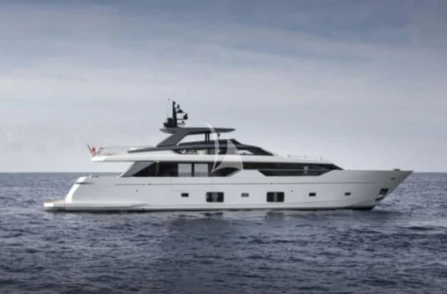 a white yacht in the water aboard JOURNEY Yacht for Sale