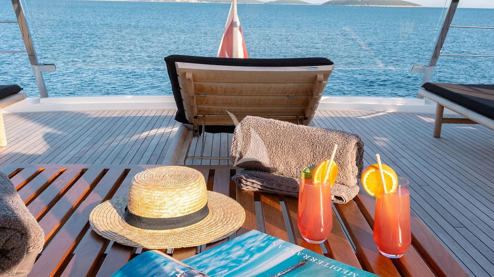 a boat on the water aboard JOURNEY Yacht for Sale