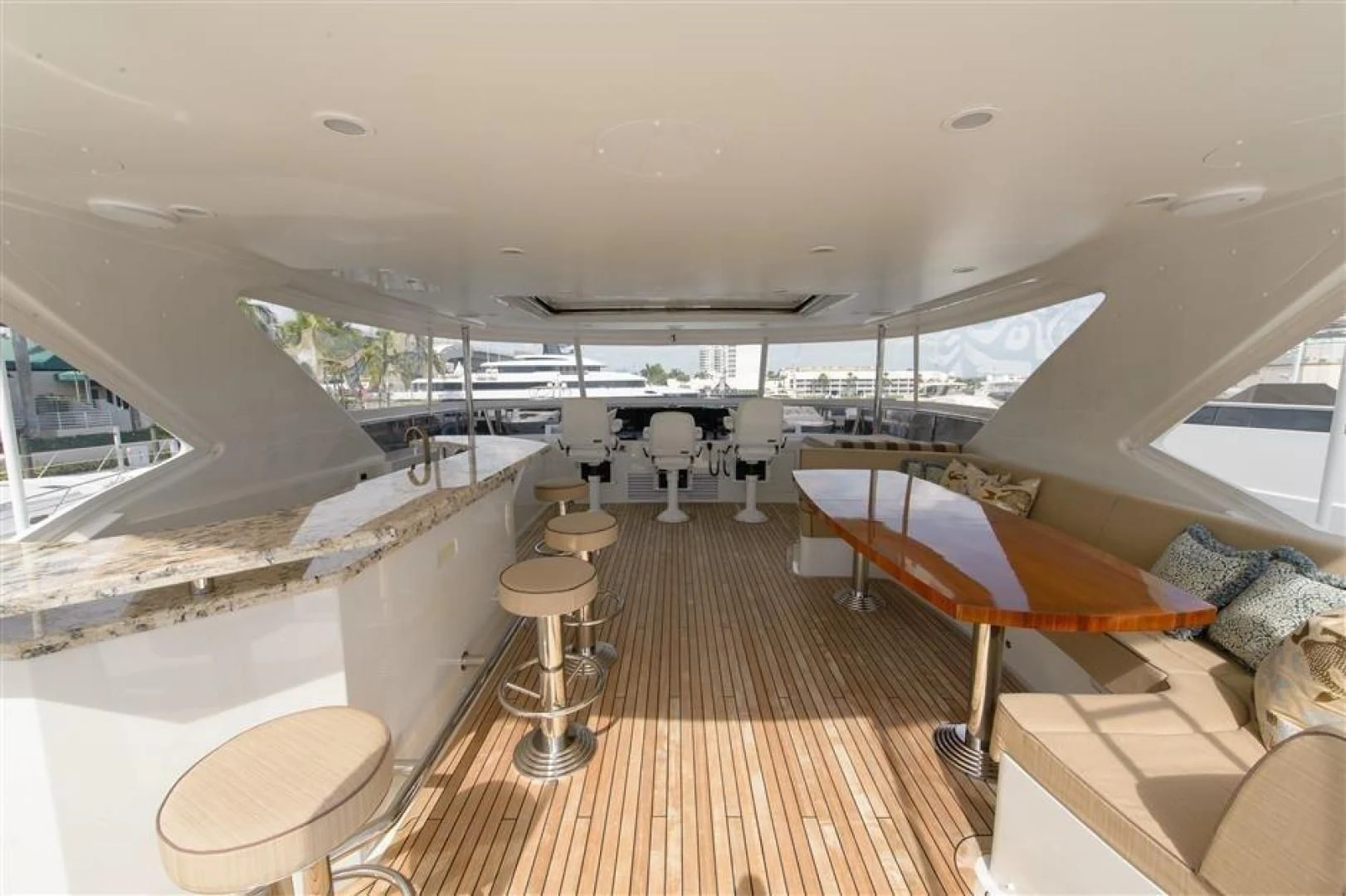 inside of a boat aboard RHONDAVOUS Yacht for Sale