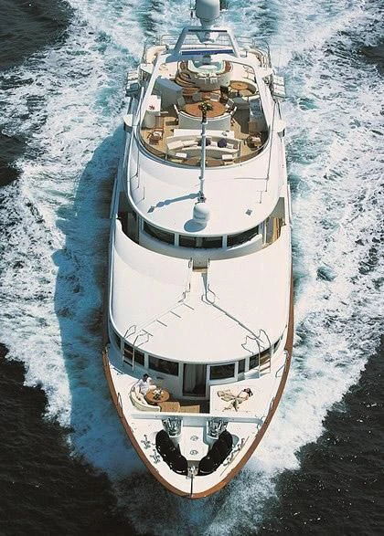 a boat on the water aboard MORE Yacht for Sale