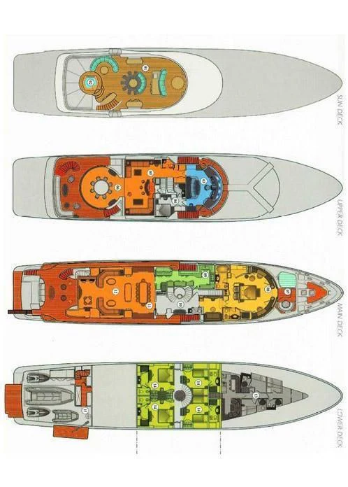diagram aboard MORE Yacht for Sale
