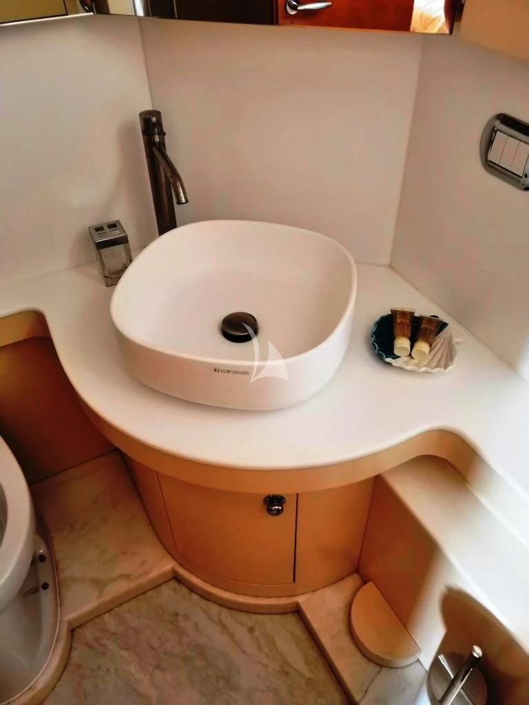 a sink in a bathroom aboard WILLFUL Yacht for Sale