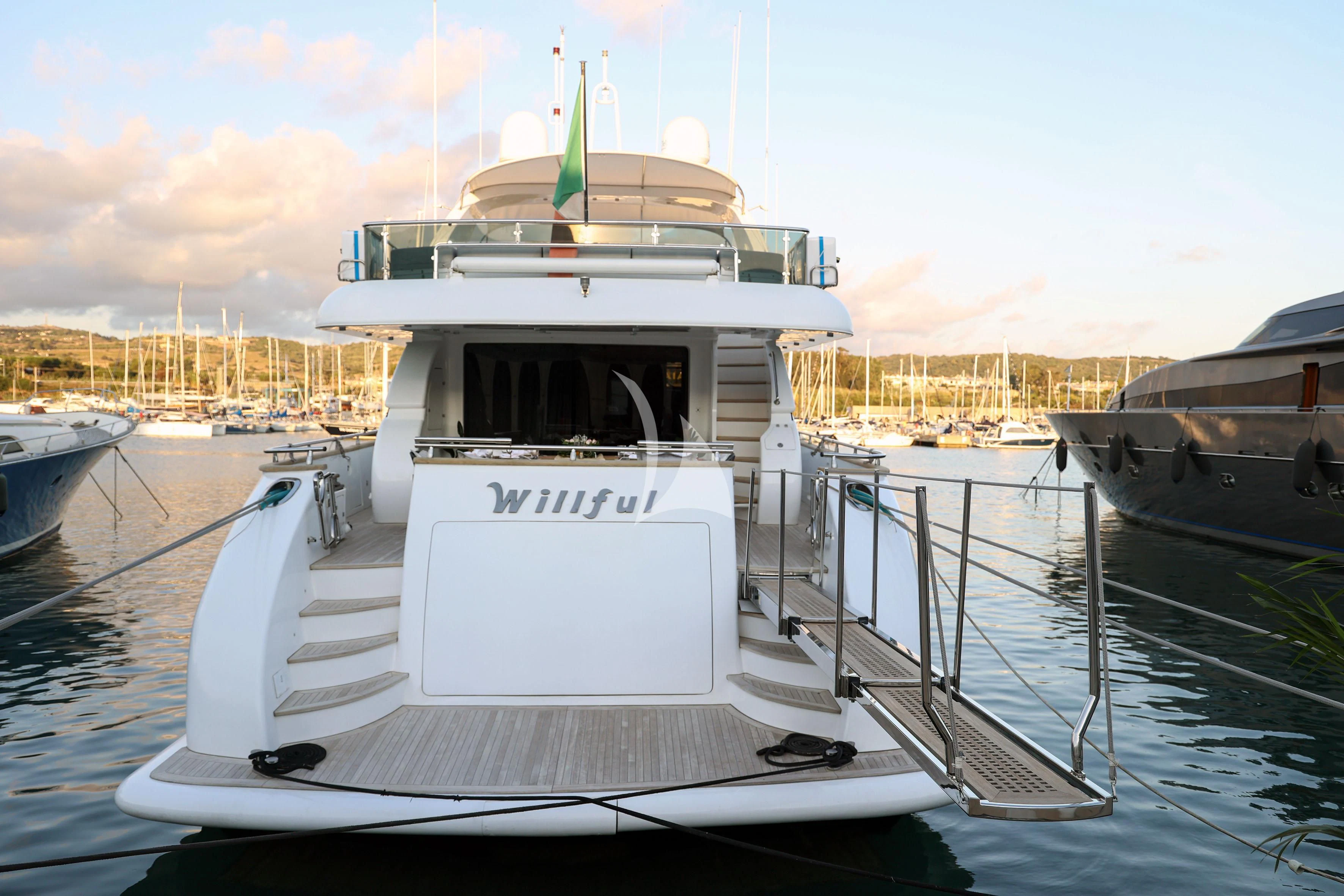 a boat in the water aboard WILLFUL Yacht for Sale