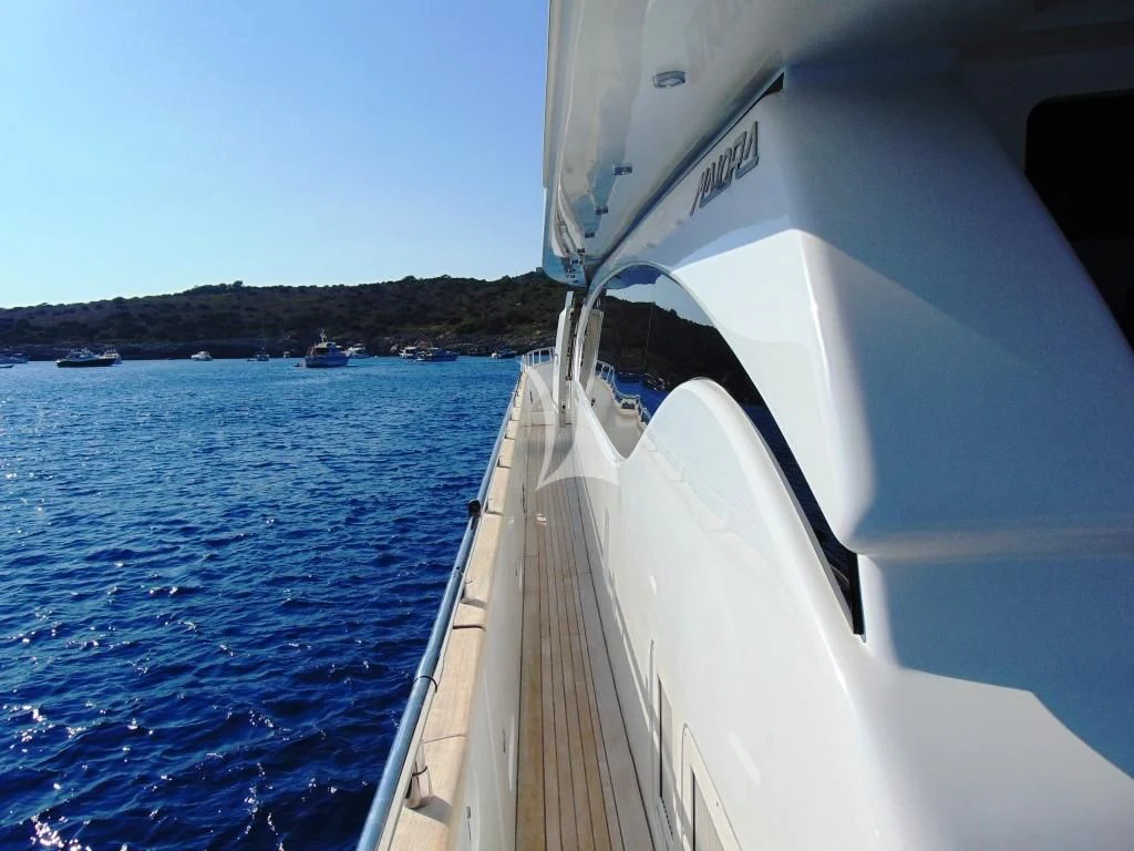a boat on the water aboard WILLFUL Yacht for Sale