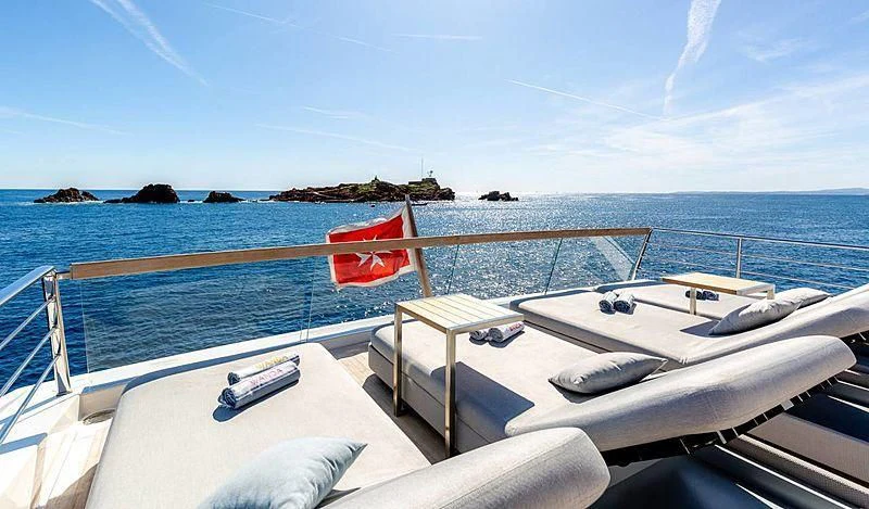 a boat on the water aboard WANDA Yacht for Sale