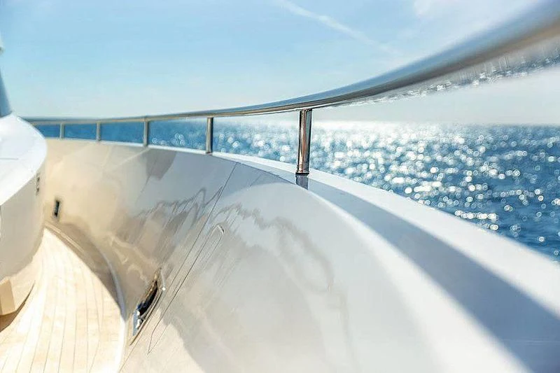 a large white pool aboard WANDA Yacht for Sale