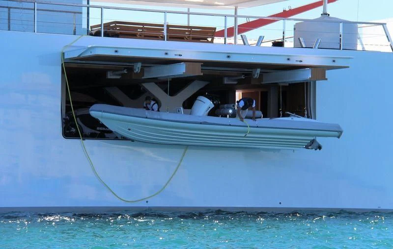 a boat on the water aboard VENUS Yacht for Sale