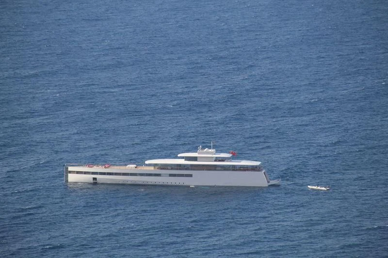 a boat in the water aboard VENUS Yacht for Sale