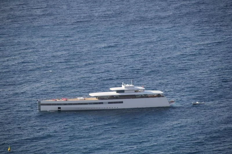 a boat in the water aboard VENUS Yacht for Sale