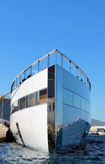 a boat in the water aboard VENUS Yacht for Sale