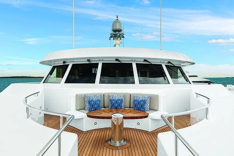 a boat on the water aboard REVERIE Yacht for Sale