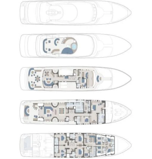 diagram aboard REVERIE Yacht for Sale