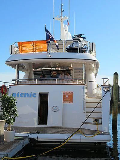 a boat with people on it aboard REVERIE Yacht for Sale