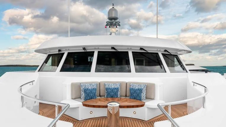 a boat on the water aboard REVERIE Yacht for Sale