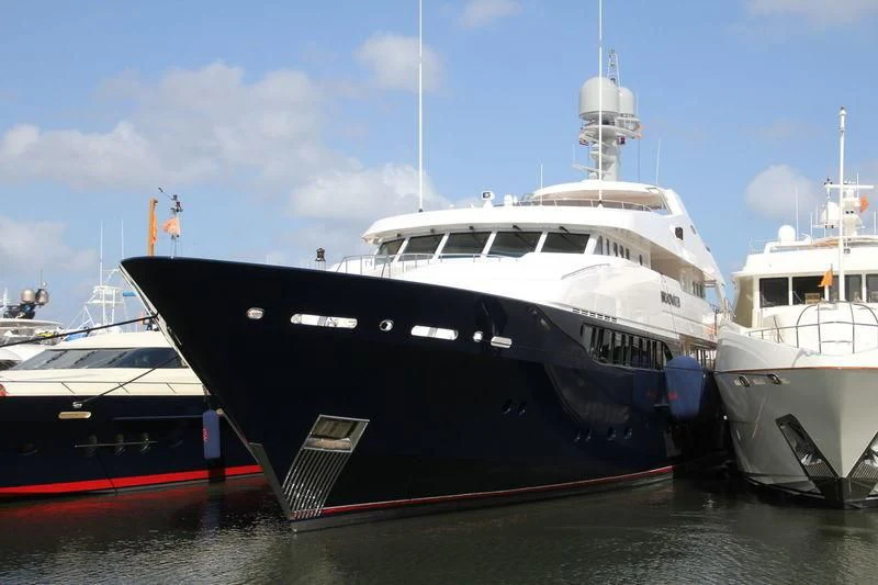 a few boats in the water aboard REVERIE Yacht for Sale