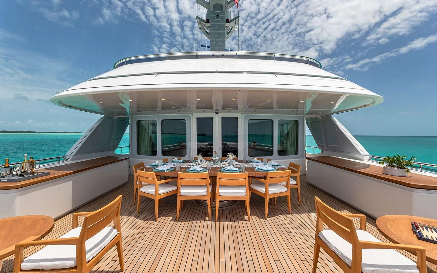 a boat on the water aboard REVERIE Yacht for Sale