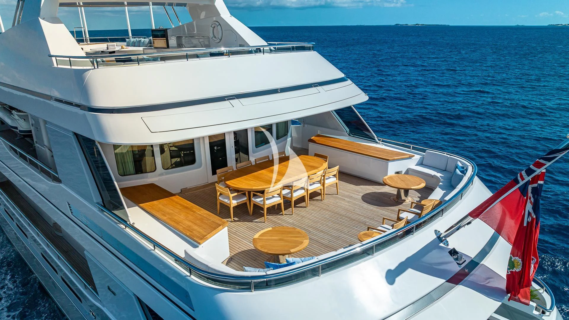 a boat on the water aboard REVERIE Yacht for Sale