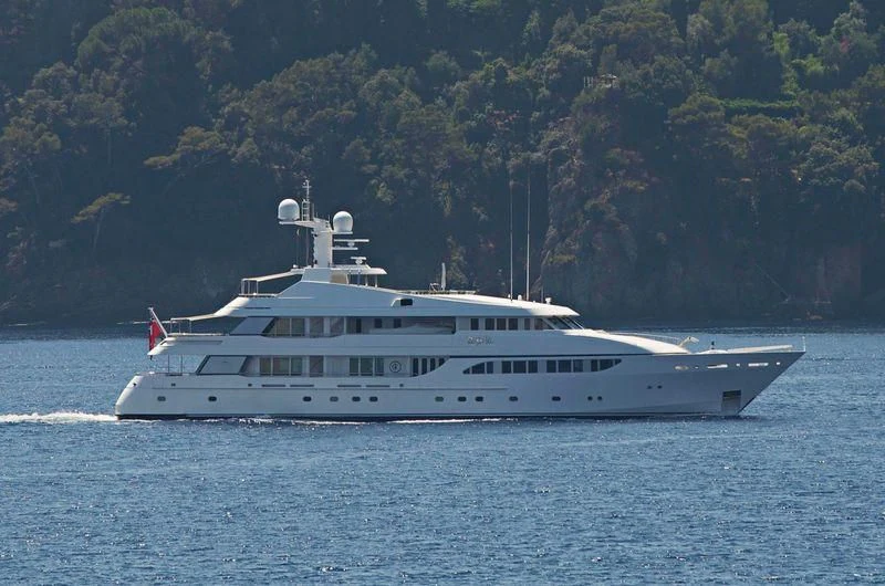 a boat on the water aboard REVERIE Yacht for Sale